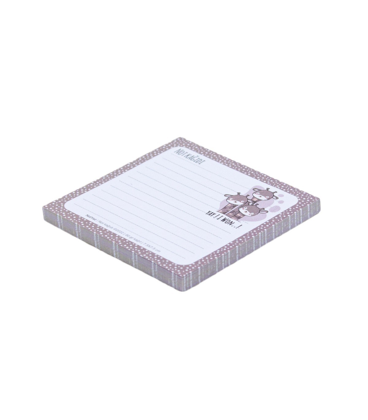 کاغذ یادداشت 50 برگ نوت یاز 7.5×7.5 سانت - طرح26