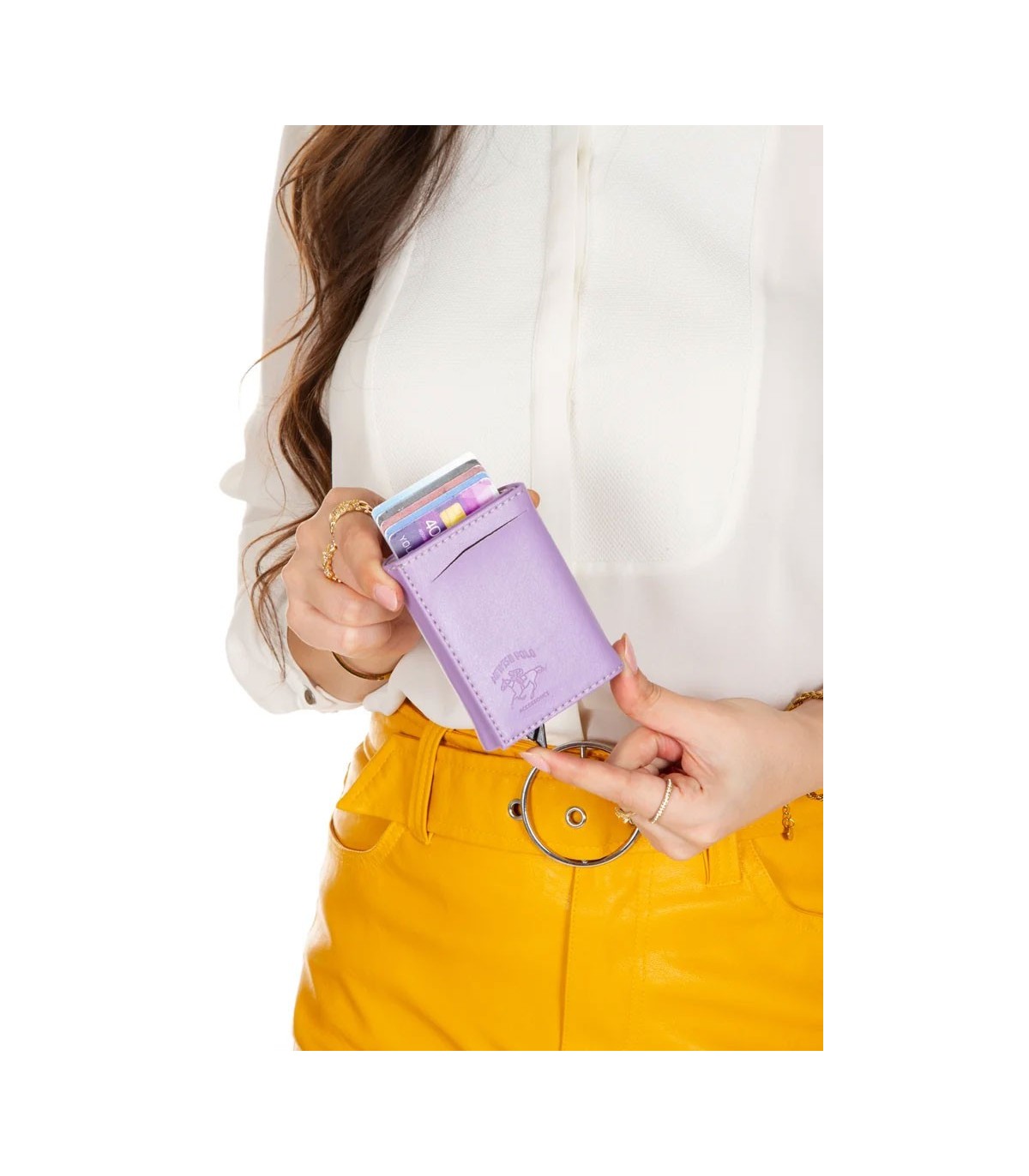 کیف پول و نگهدارنده کارت با مکانیزم اتوماتیک NEWISH POLO