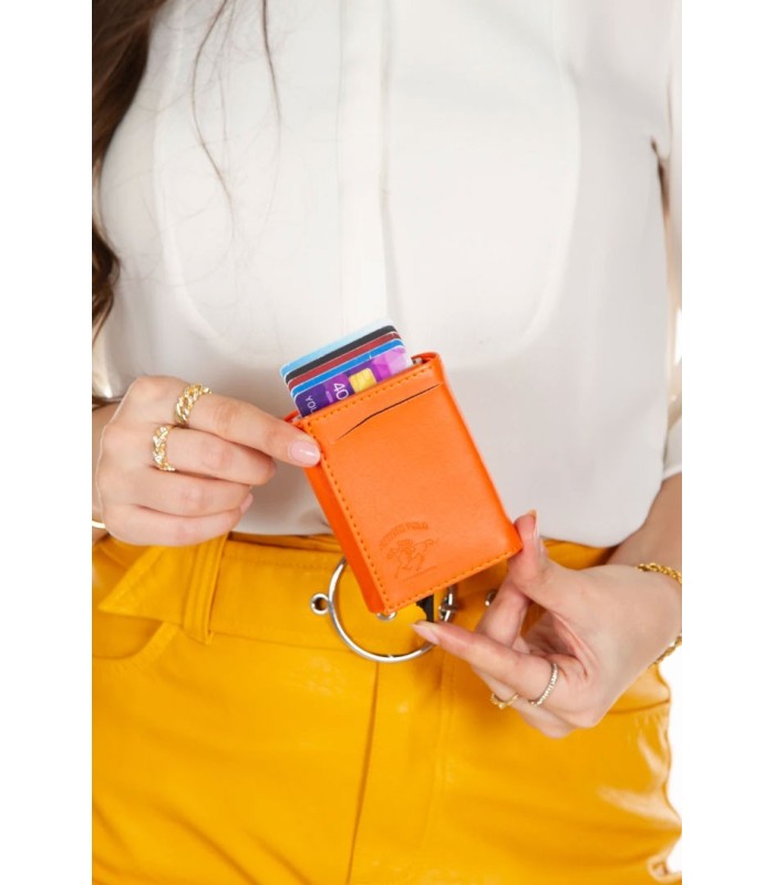 کیف پول و نگهدارنده کارت با مکانیزم اتوماتیک NEWISH POLO