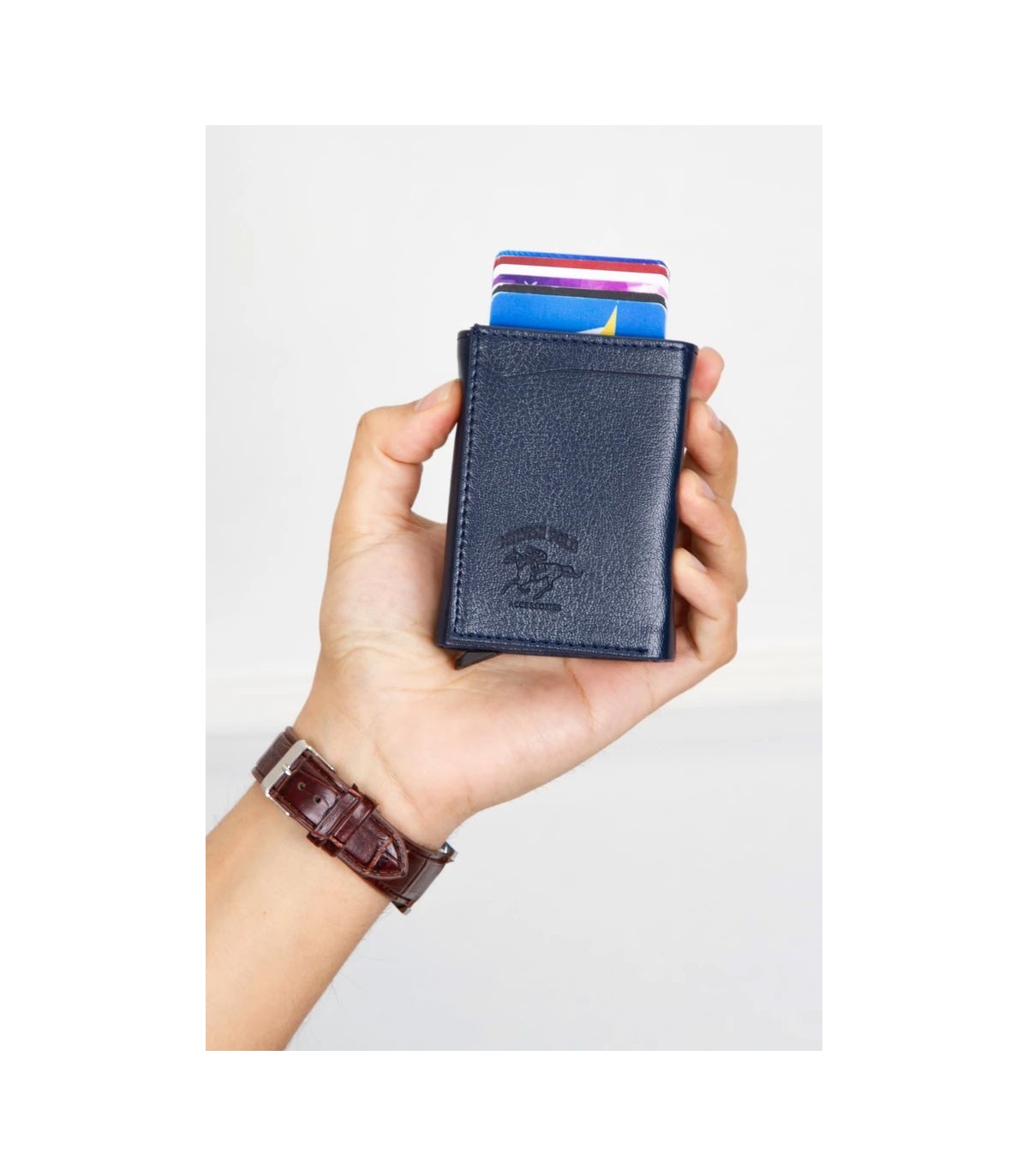کیف پول و نگهدارنده کارت با مکانیزم اتوماتیک NEWISH POLO