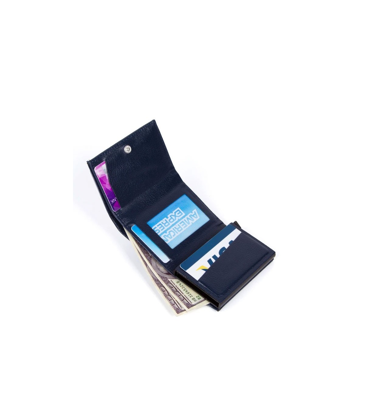 کیف پول و نگهدارنده کارت با مکانیزم اتوماتیک NEWISH POLO