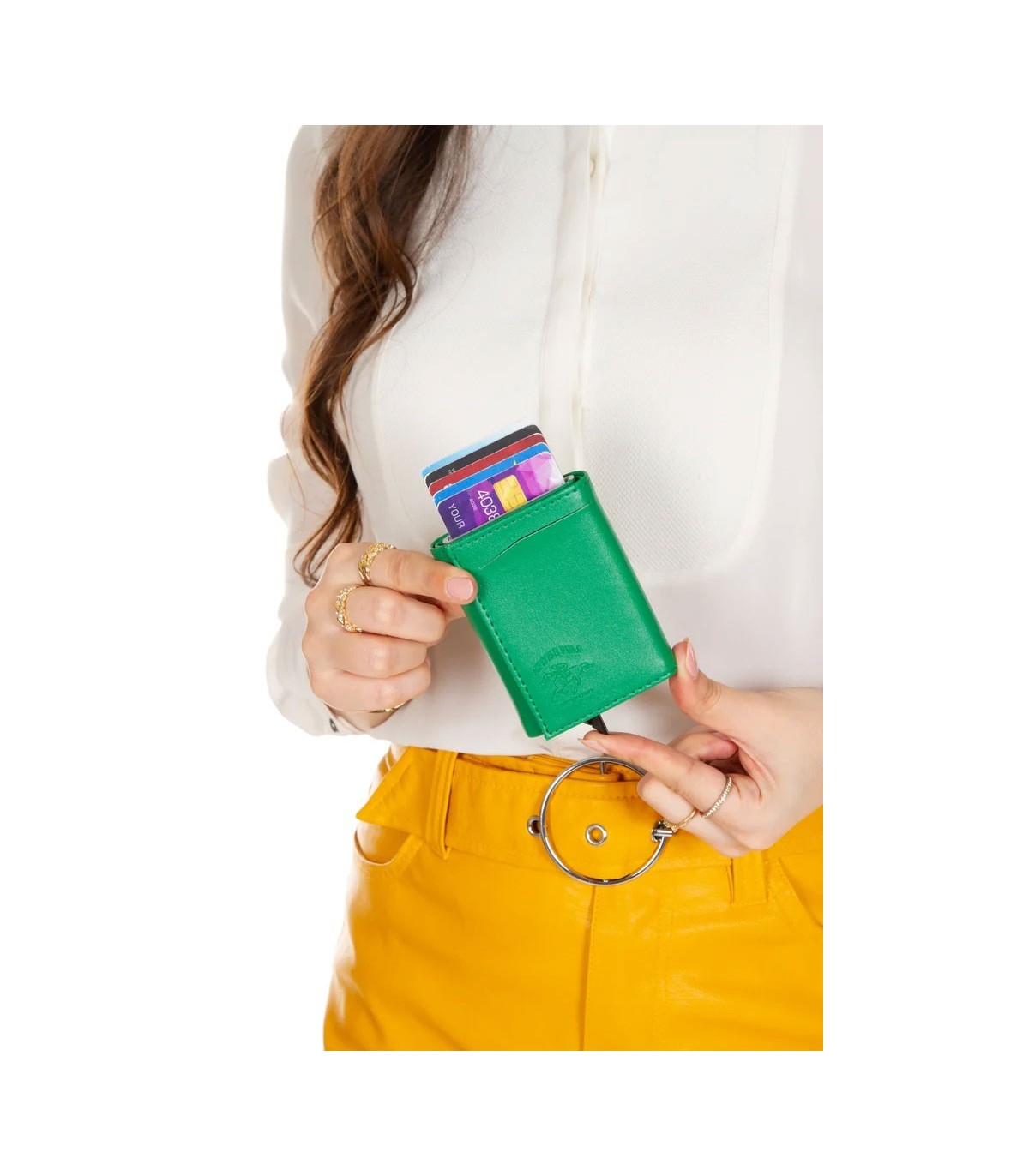 کیف پول و نگهدارنده کارت با مکانیزم اتوماتیک NEWISH POLO