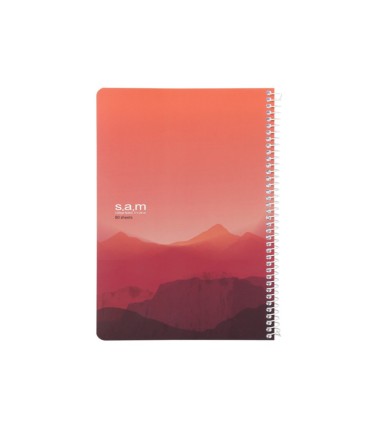 دفتر وزیری کلاسیک 100 برگ سم sam - طرح کوهستان