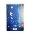 دفتر یادداشت سم با پرفراژ 22×15 سیم از 15 طرح ماه