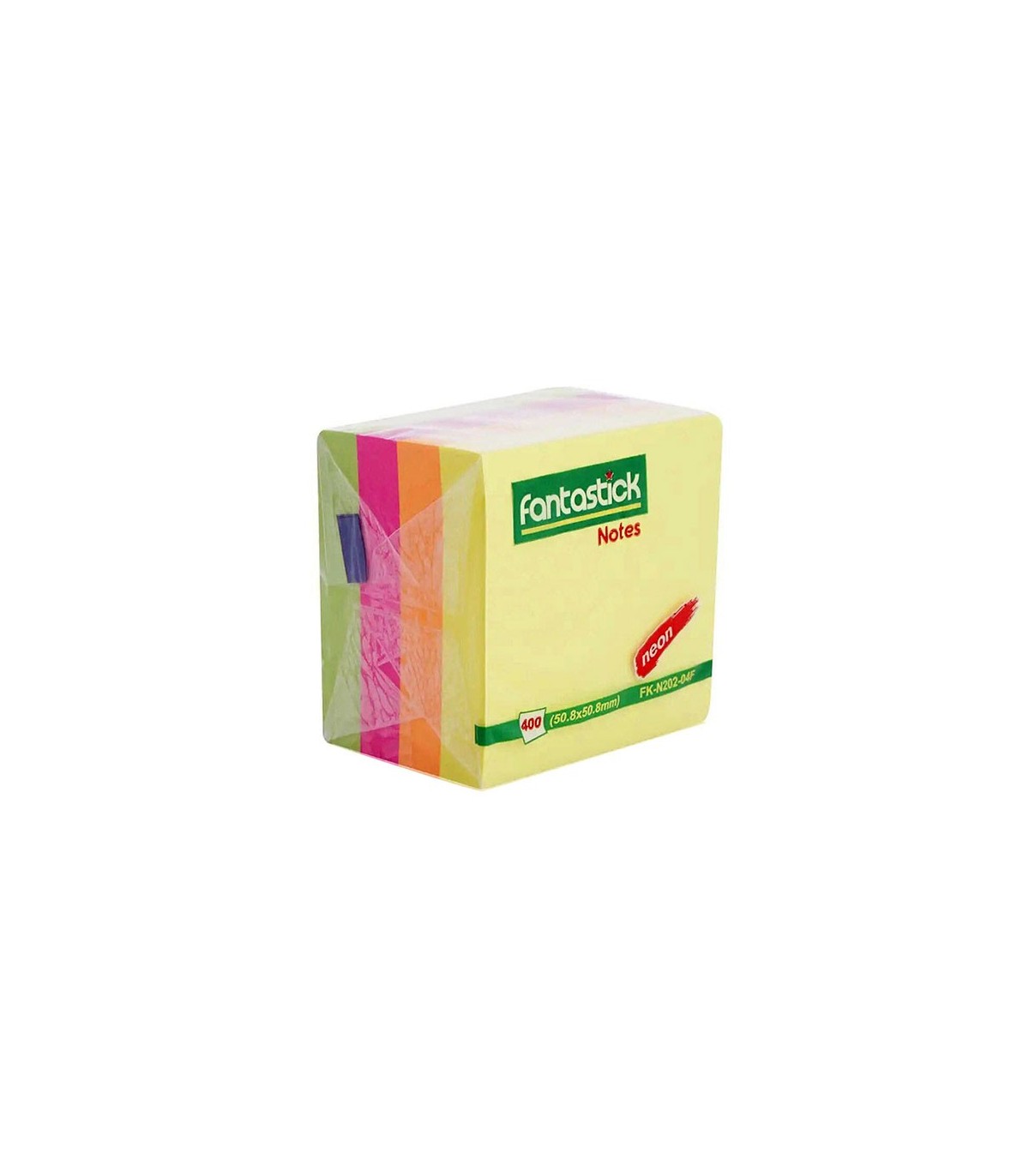 کاغذ یادداشت چسب دار فنتستیک مدل FK-N202-04F بسته 400 عددی
