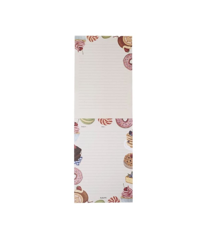 یادداشت یادآور 50 برگ A5 سم - طرح خوراکی