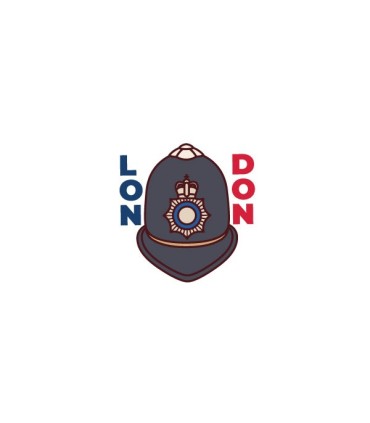 استیکر طرح کلاه پلیس لندن