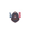 استیکر طرح کلاه پلیس لندن