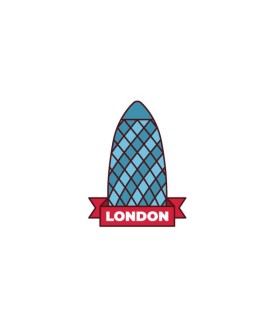 استیکر طرح برج خیاری لندن
