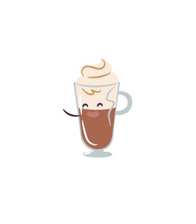 استیکر طرح قهوه
