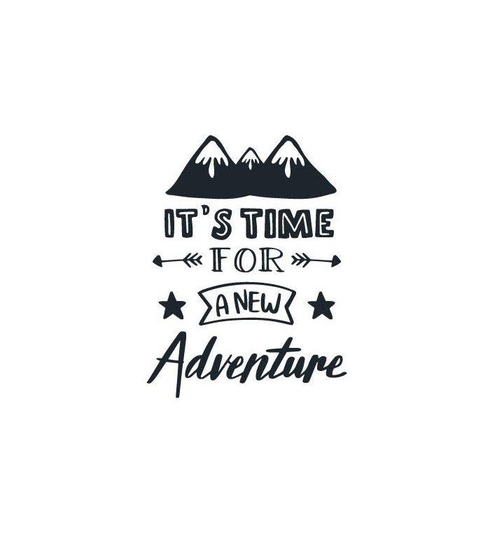 استیکر طرح it's time for a new adventure