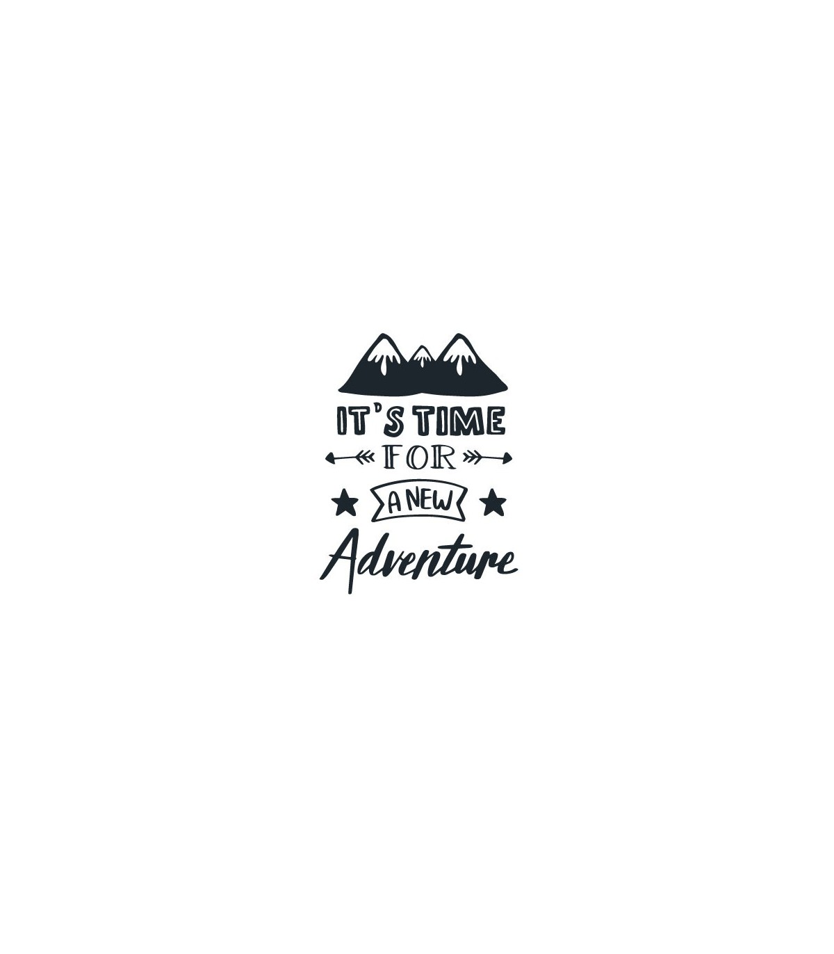 استیکر طرح it's time for a new adventure