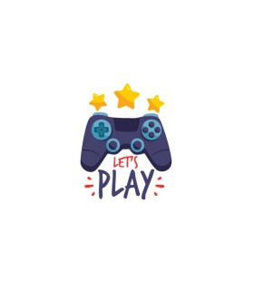 استیکر طرح let's play