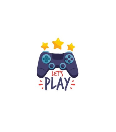 استیکر طرح let's play