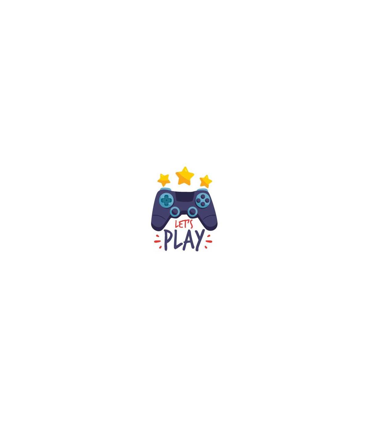 استیکر طرح let's play