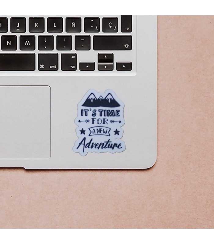 استیکر طرح it's time for a new adventure