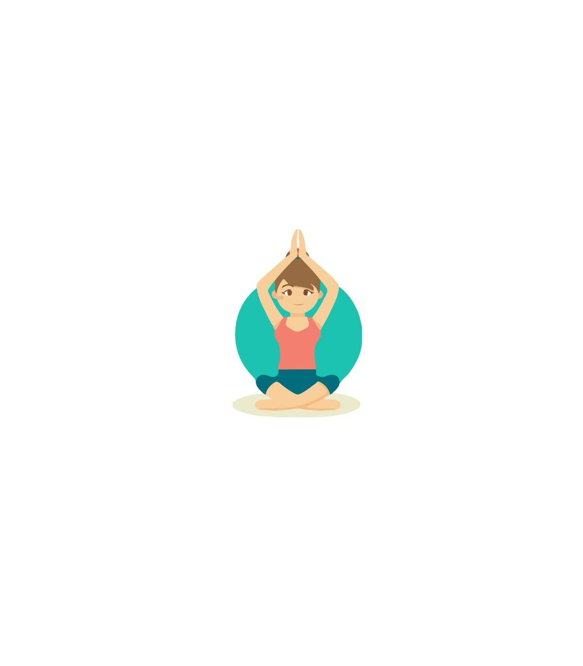 استیکر طرح یوگا
