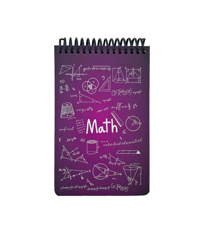 دفتر یادداشت A6  ریاضی دات نوت سری Science رنگ زرشکی