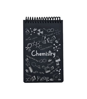 دفتر یادداشت A6  شیمی دات نوت سری Science رنگ مشکی