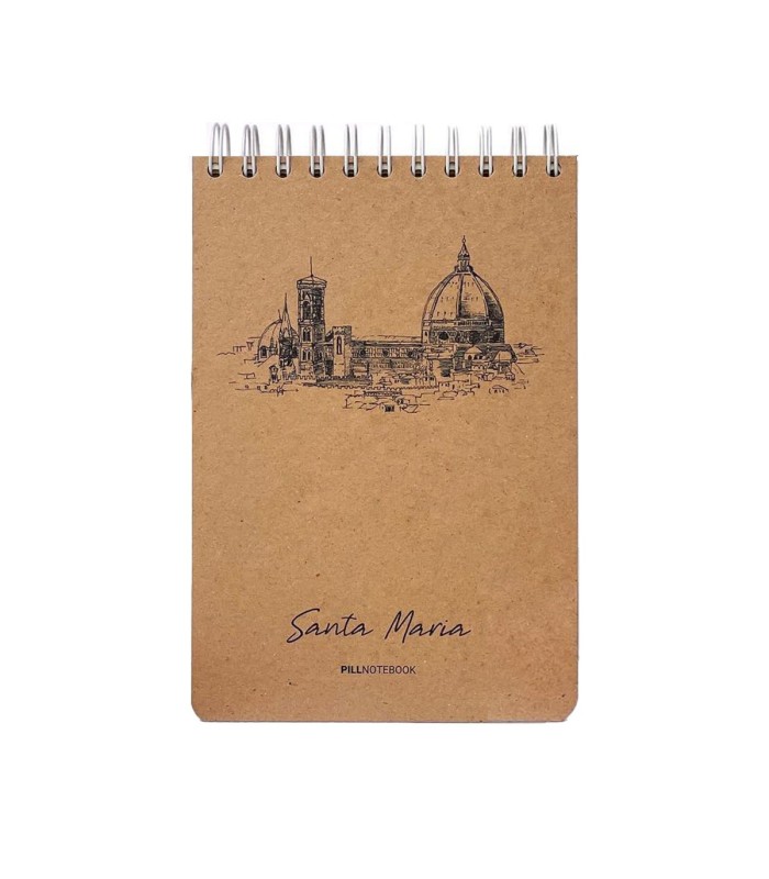 دفتر اسکیس A5 پیل - طرح Santa Maria