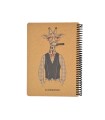 دفترچه سایز A5 سیمی 100 برگ دات نوت سری Coolanimals طرح زرافه