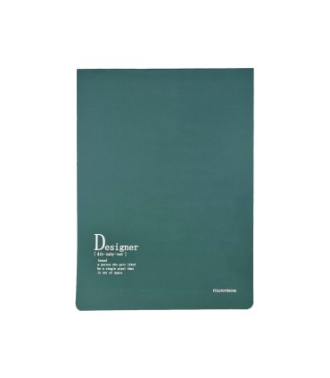 دفتر طراحی پیل مدل کانسپت طرح Designer سایز A4 - رنگ سبز