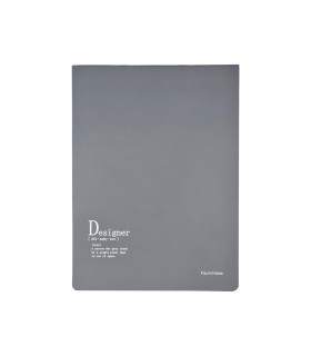 دفتر طراحی پیل مدل کانسپت طرح Designer سایز A4 - رنگ طوسی