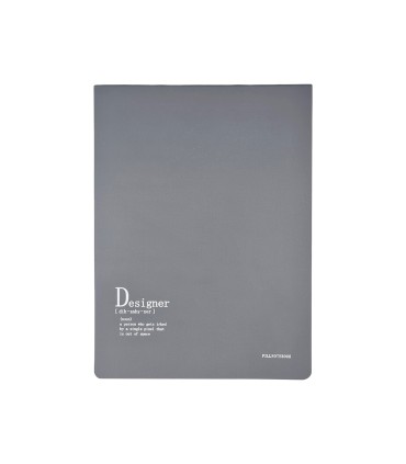 دفتر طراحی پیل مدل کانسپت طرح Designer سایز A4 - رنگ طوسی