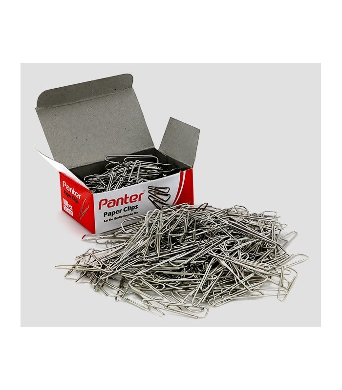 قیمت و خرید گیره کاغذ نقره ای پنتر31 میلی‌متری- بسته 100 عددی کد PC 102
