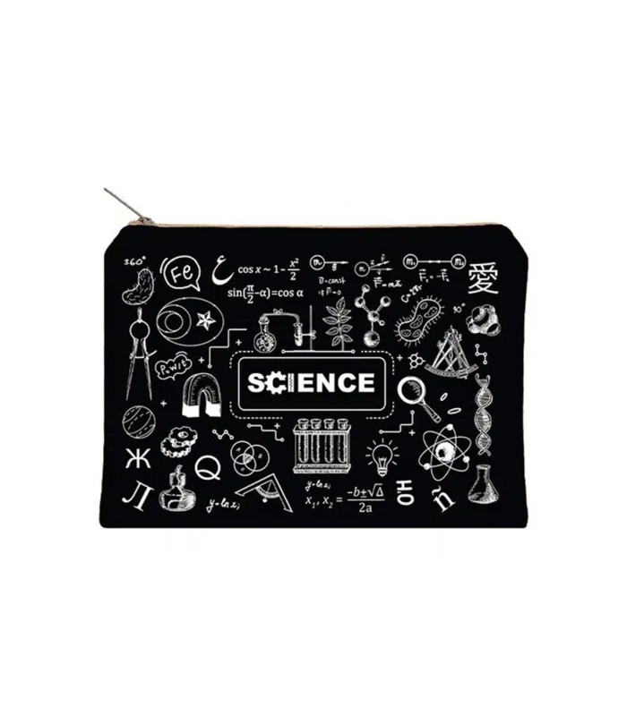 قیمت و خرید زیپ کیف دات نوت مدل Science سایز A5 رنگ مشکی