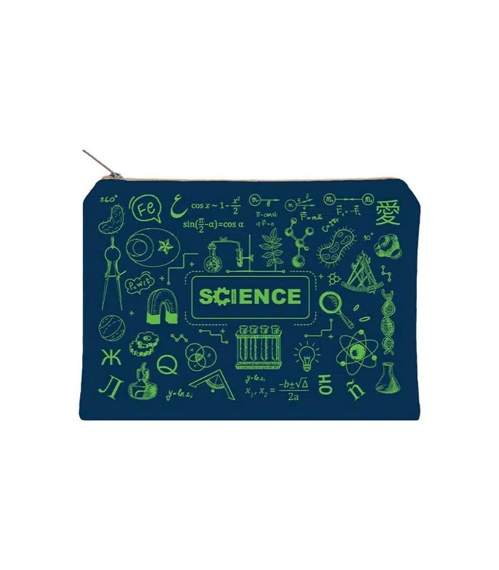 زیپ کیف دات نوت مدل Science سایز A5 رنگ سرمه ای