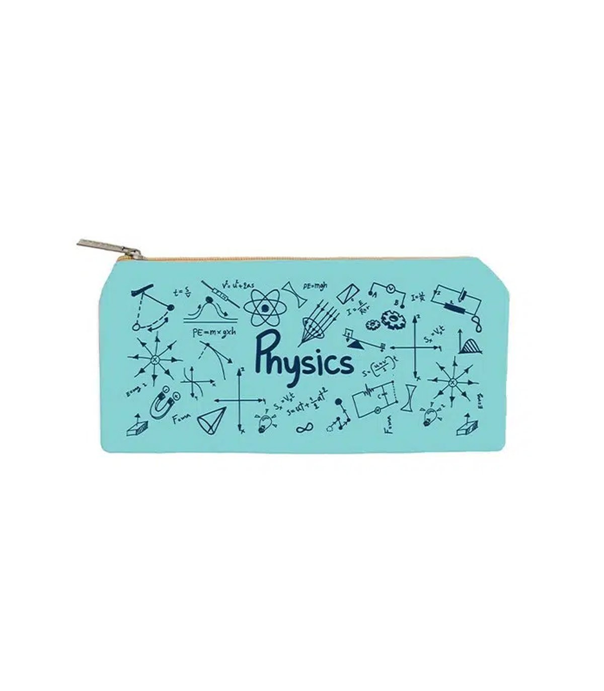 زیپ کیف دات نوت مدل Physics سایز B5 رنگ فیروزه ای