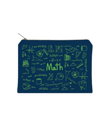 زیپ کیف دات نوت مدل Math سایز A5 رنگ سرمه ای