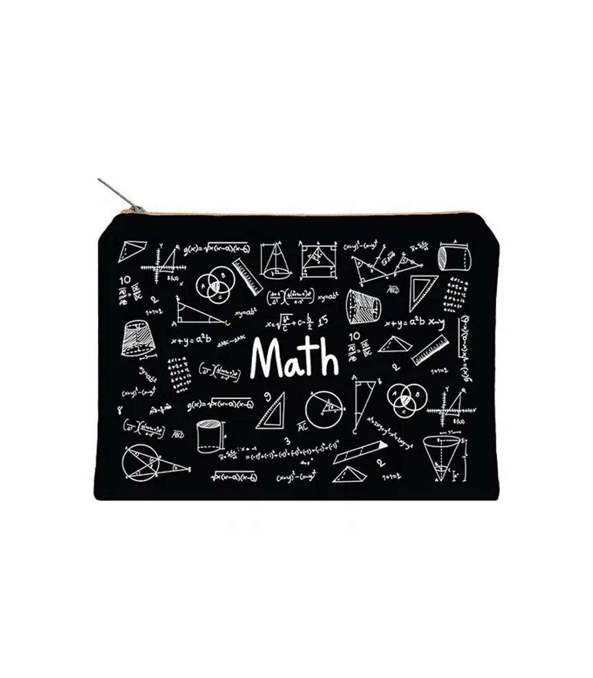 زیپ کیف دات نوت مدل Math سایز A5 رنگ مشکی