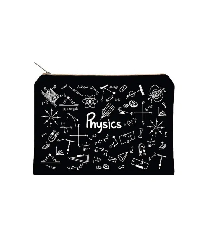زیپ کیف دات نوت مدل Physics سایز A5 رنگ مشکی