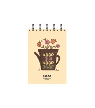 دفتر یادداشت فانتزی 80 برگ سیمی الیپون - کد 2621365