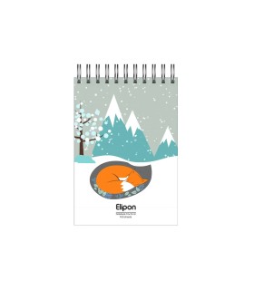 دفتر یادداشت فانتزی 80 برگ سیمی الیپون - کد 2621363