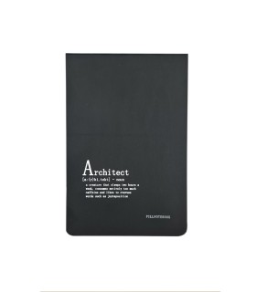 دفتر طراحی پیل مدل کانسپت طرح Architect سایز A5 - رنگ مشکی