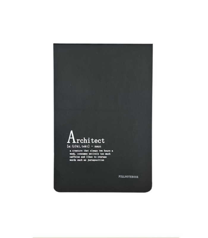 دفتر طراحی پیل مدل کانسپت طرح Architect سایز A5 - رنگ مشکی