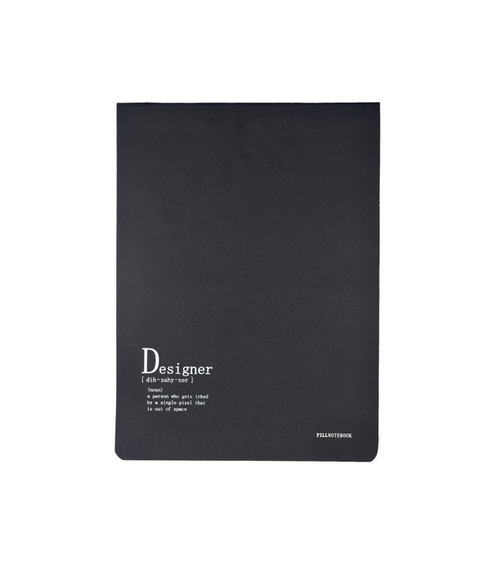دفتر طراحی پیل مدل کانسپت طرح Designer سایز A4 - رنگ مشکی
