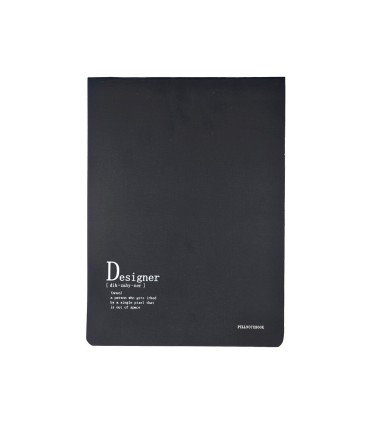 دفتر طراحی پیل مدل کانسپت طرح Designer سایز A4 - رنگ مشکی