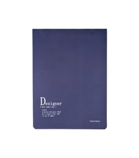 دفتر طراحی پیل مدل کانسپت طرح Designer سایز A4 - رنگ سرمه ای