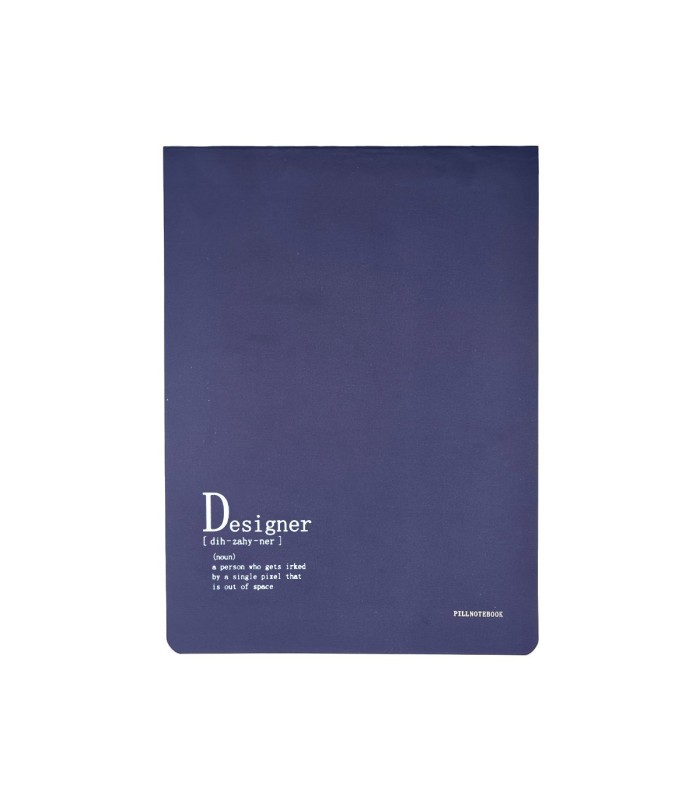 دفتر طراحی پیل مدل کانسپت طرح Designer سایز A4 - رنگ سرمه ای