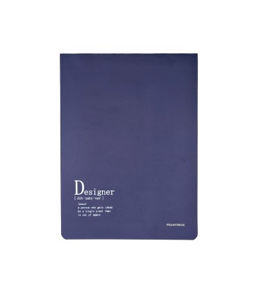 دفتر طراحی پیل مدل کانسپت طرح Designer سایز A4 - رنگ سرمه ای