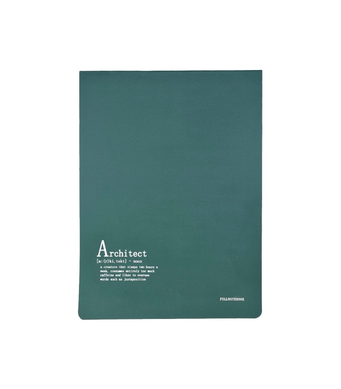 دفتر طراحی پیل مدل کانسپت طرح Architect سایز A4 - رنگ سبز