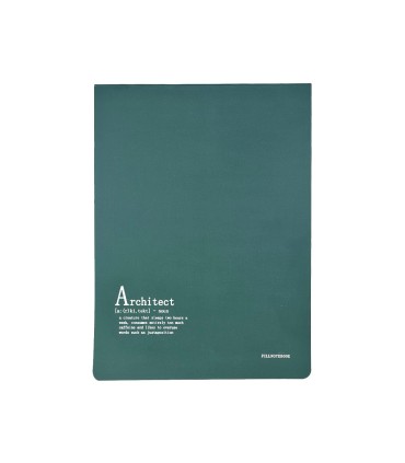 دفتر طراحی پیل مدل کانسپت طرح Architect سایز A4 - رنگ سبز