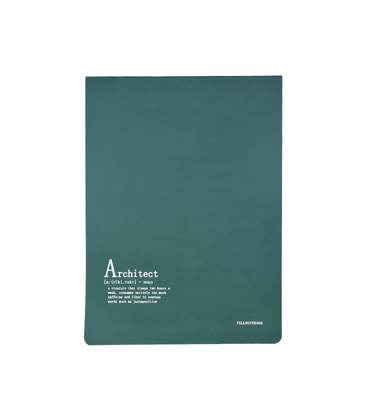 دفتر طراحی پیل مدل کانسپت طرح Architect سایز A4 - رنگ سبز