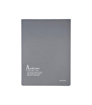 دفتر طراحی پیل مدل کانسپت طرح Architect سایز A4 - رنگ طوسی