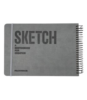 دفتر طراحی 60 برگ پیل مدل SKETCH سایز A5 - رنگ طوسی