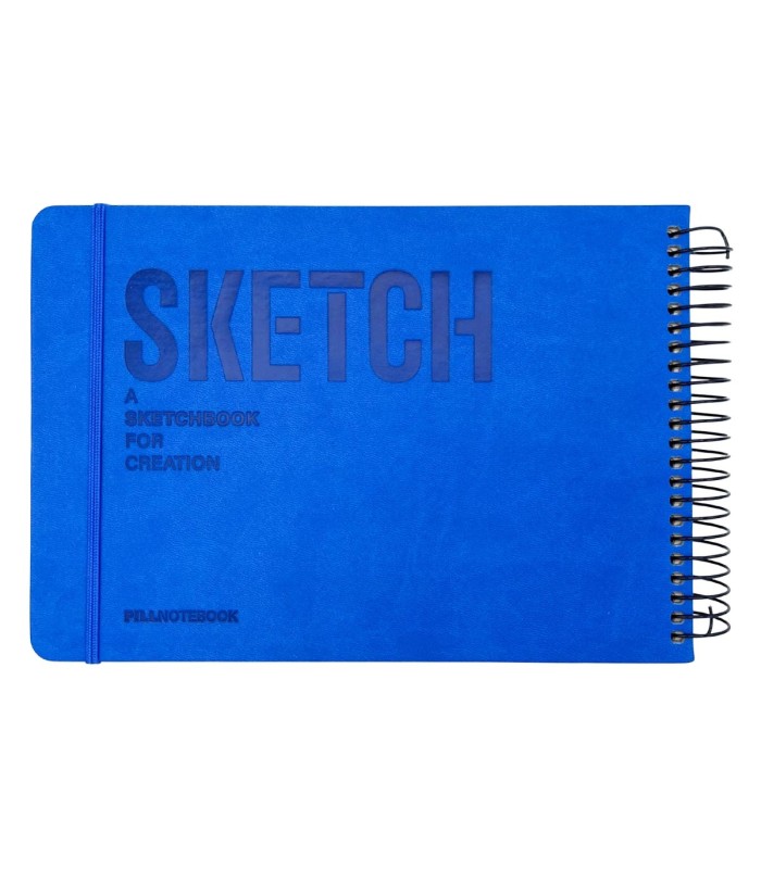 دفتر طراحی 60 برگ پیل مدل SKETCH سایز A5 - رنگ آبی
